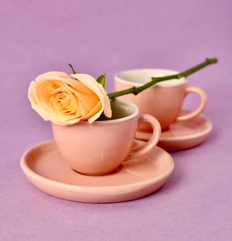 Gigi Stoneware Cup and Saucer Set - High Tea Breakfast Collection