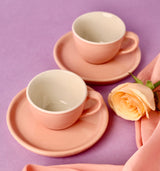 Gigi Stoneware Cup and Saucer Set - High Tea Breakfast Collection