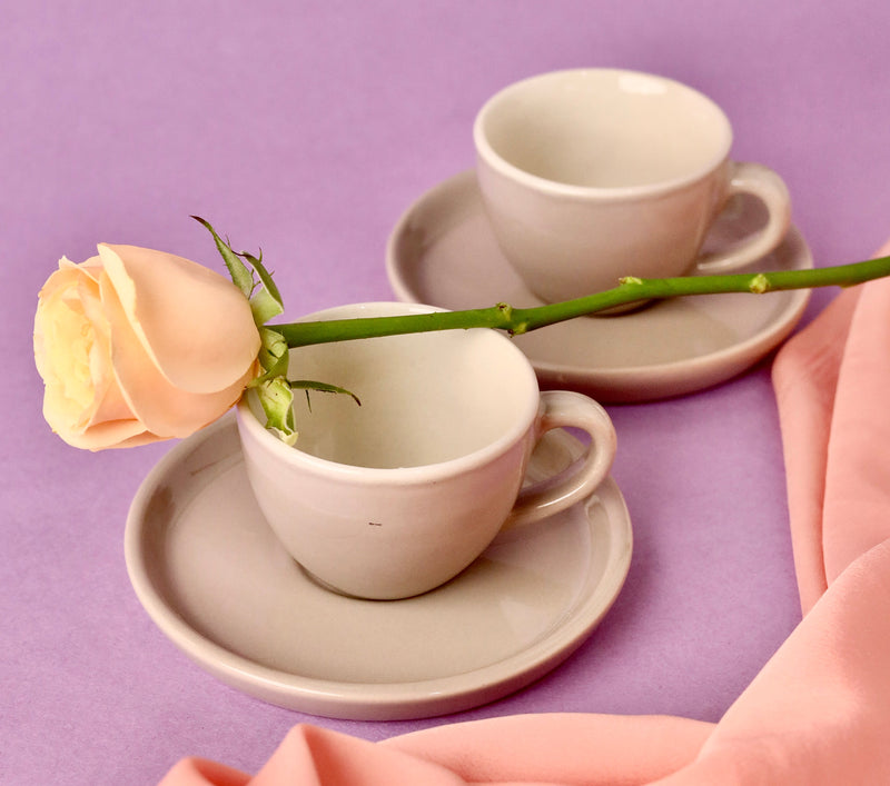 Gigi Stoneware Cup and Saucer Set - High Tea Breakfast Collection