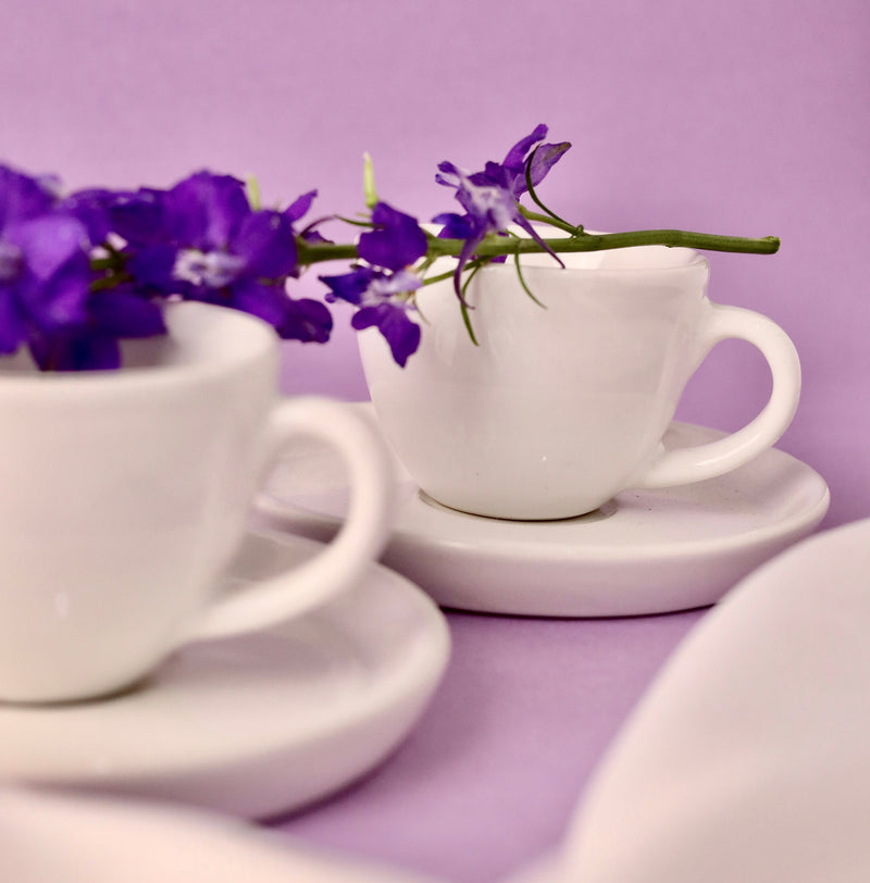 Gigi Stoneware Cup and Saucer Set - High Tea Breakfast Collection