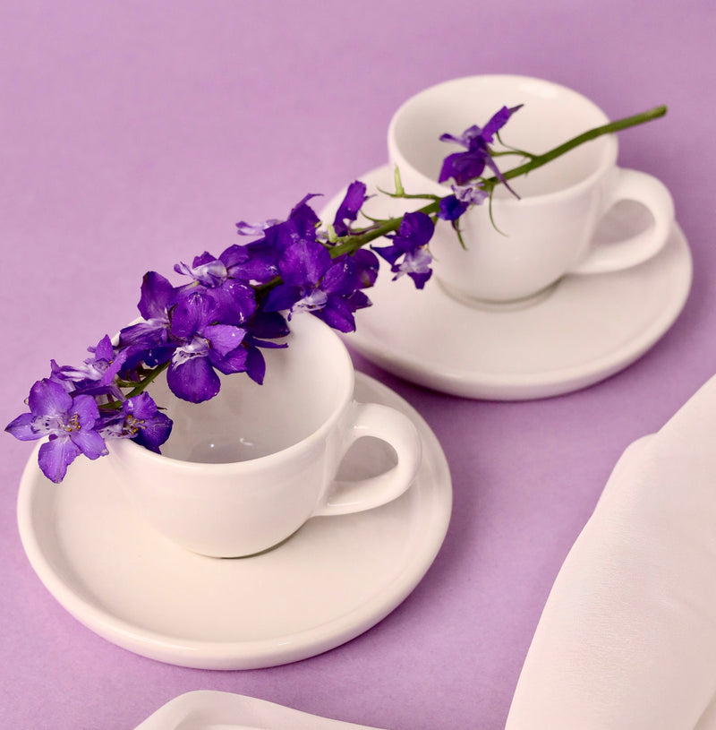 Gigi Stoneware Cup and Saucer Set - High Tea Breakfast Collection