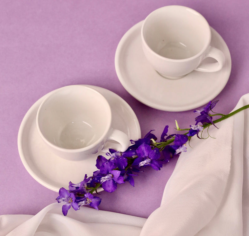 Gigi Stoneware Cup and Saucer Set - High Tea Breakfast Collection