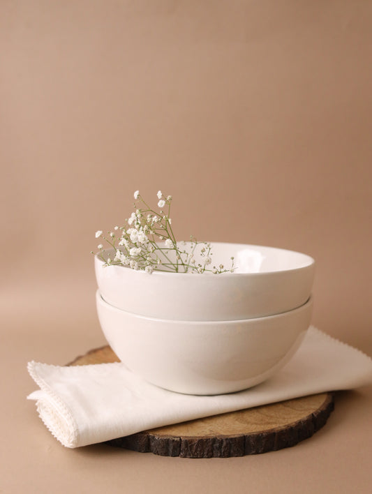 White Gigi Serving Bowl