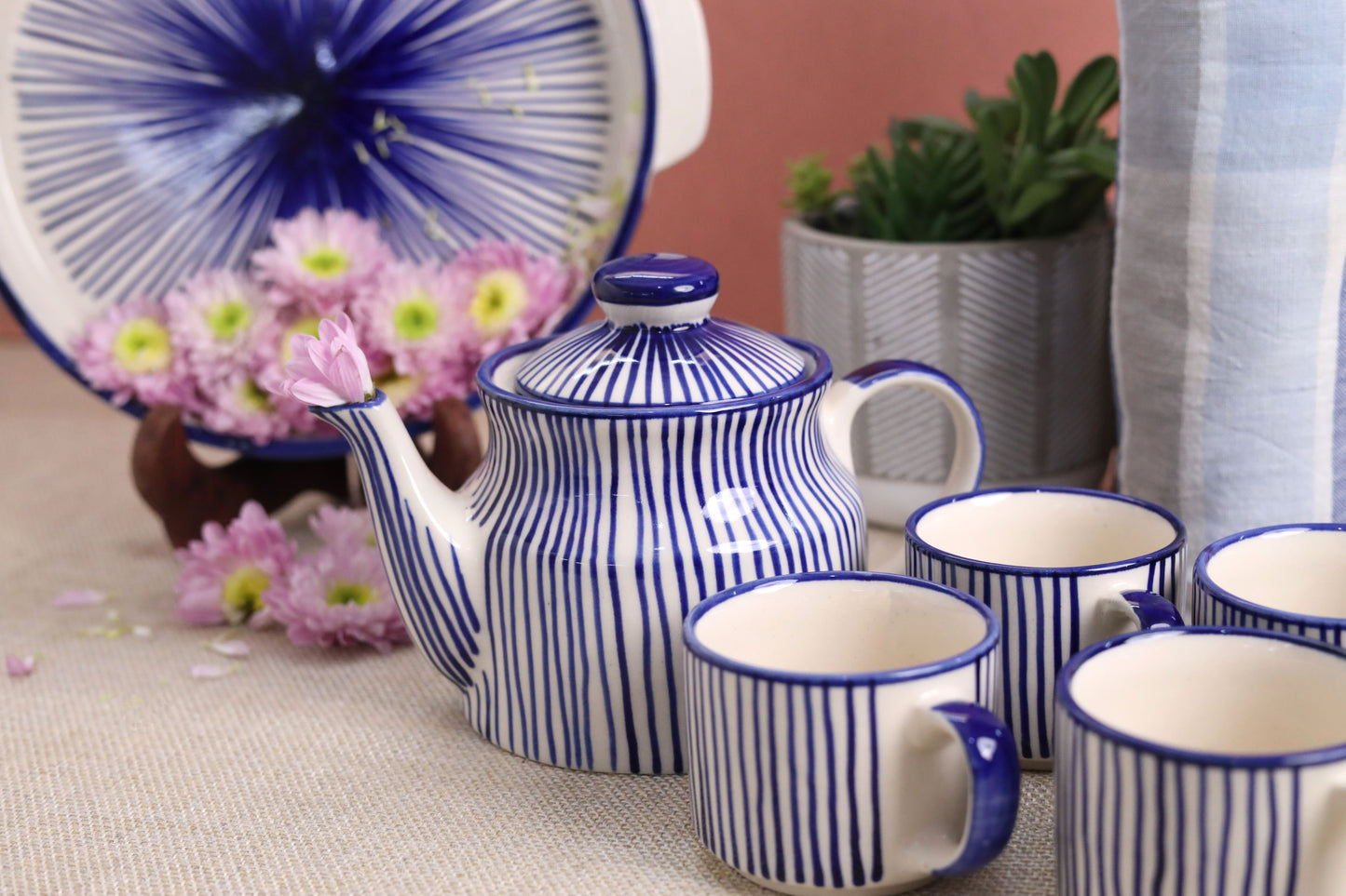 Mykonos Teaset Set of 6 pieces