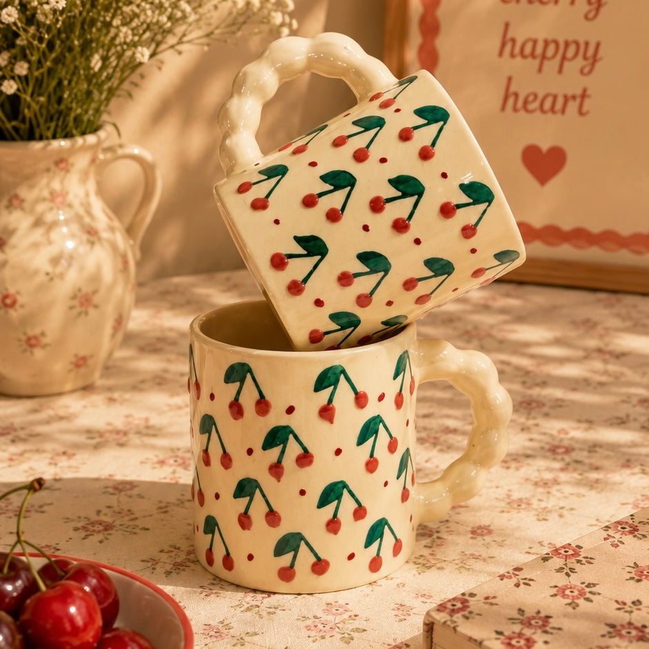 Cherry Bubble Mug - Pack of two