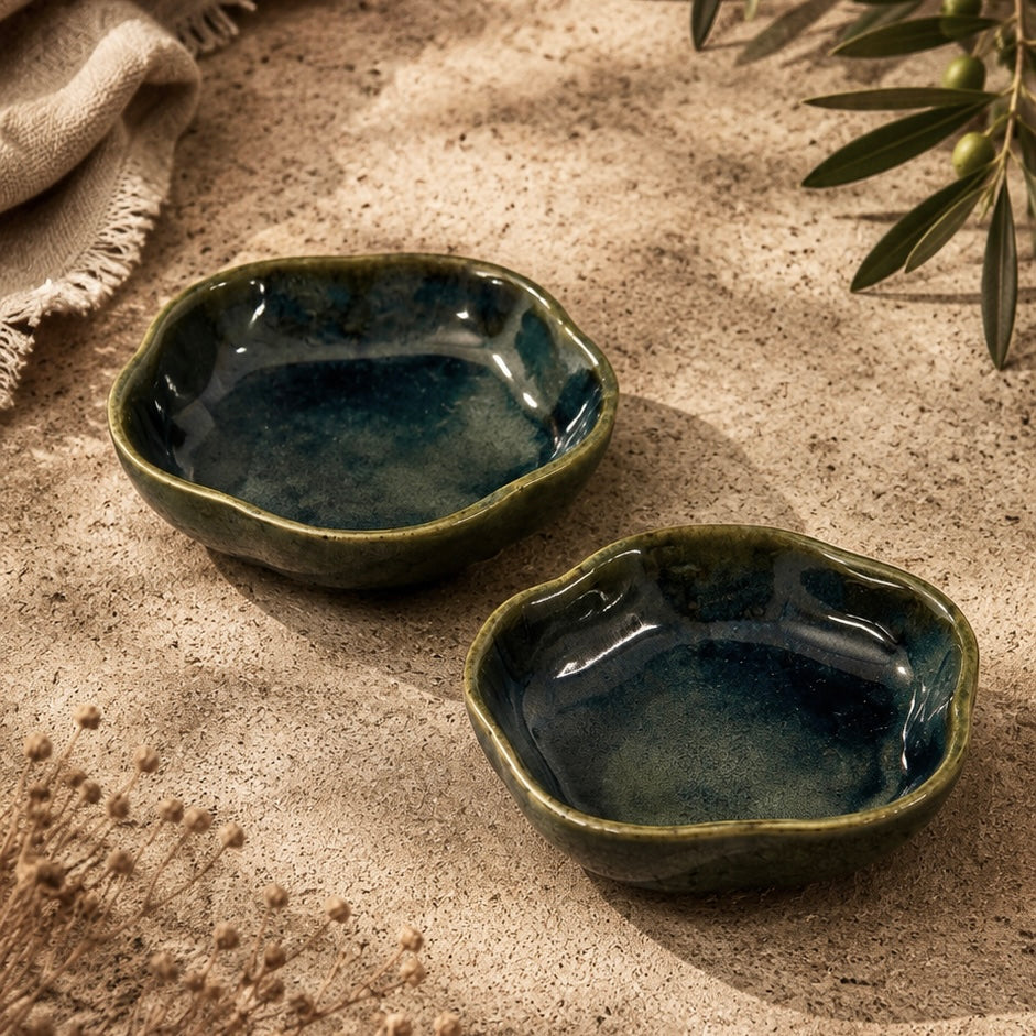 Veda Uneven Mini Tapas Bowls - Set of 2