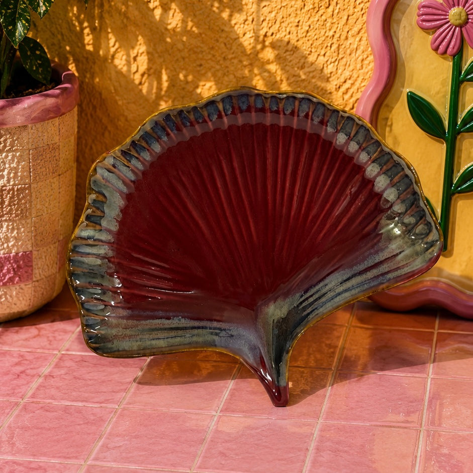 Rivaya Fan Leaf Platter