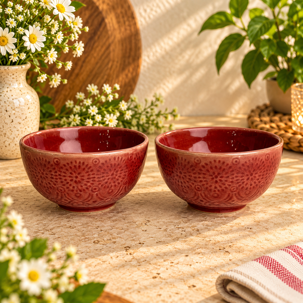 Baarish Red Meal or Noodle Bowl - Pack of one