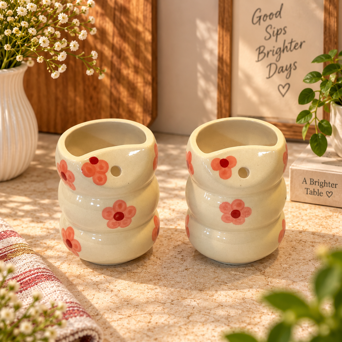 Blossom Ceramic Sipper