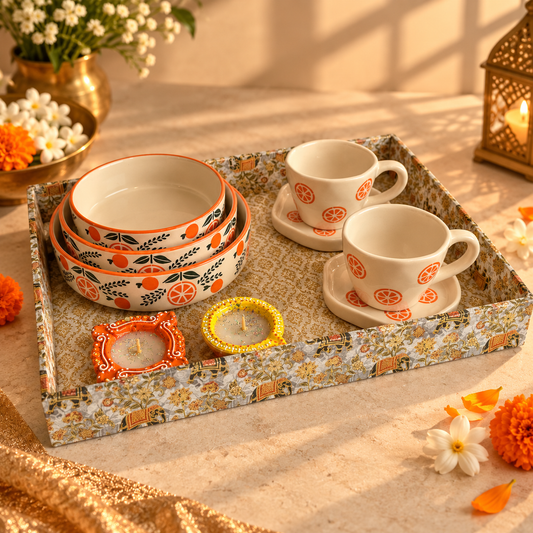 Golden Radiance Festive Tray Hamper