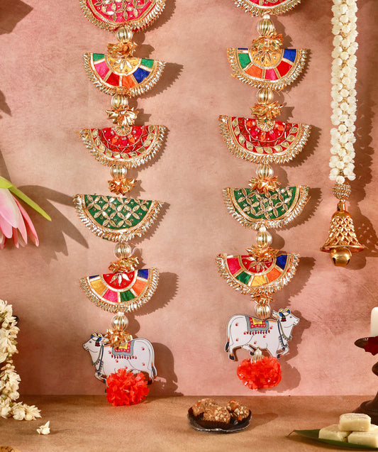 Gau Gauri Blessings - Festive Door Hangings or Toran (Pair)