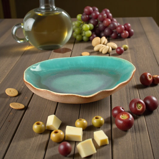 Ocean Whisper Studio Pottery Serving Platter