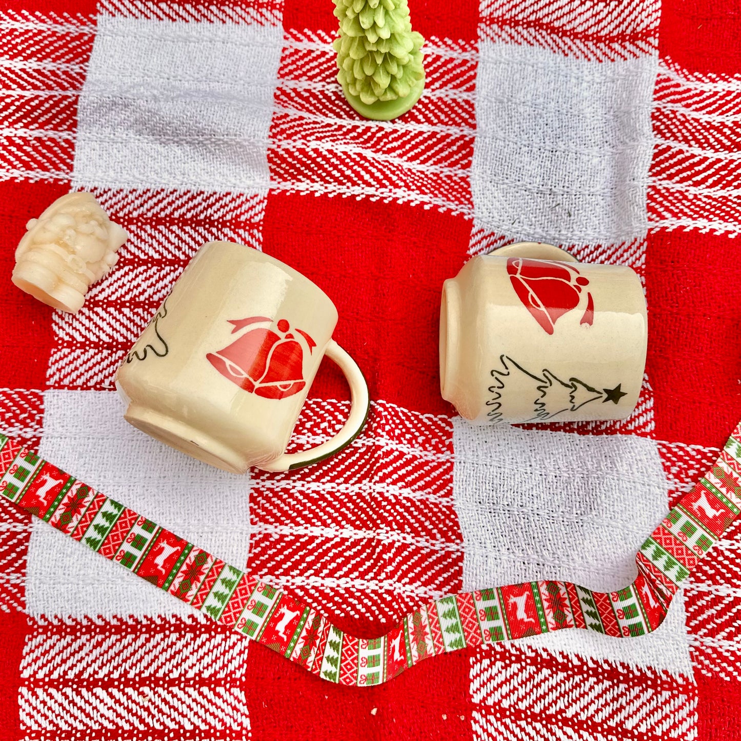 Holiday Cheer Stoneware Mug - Set of 2