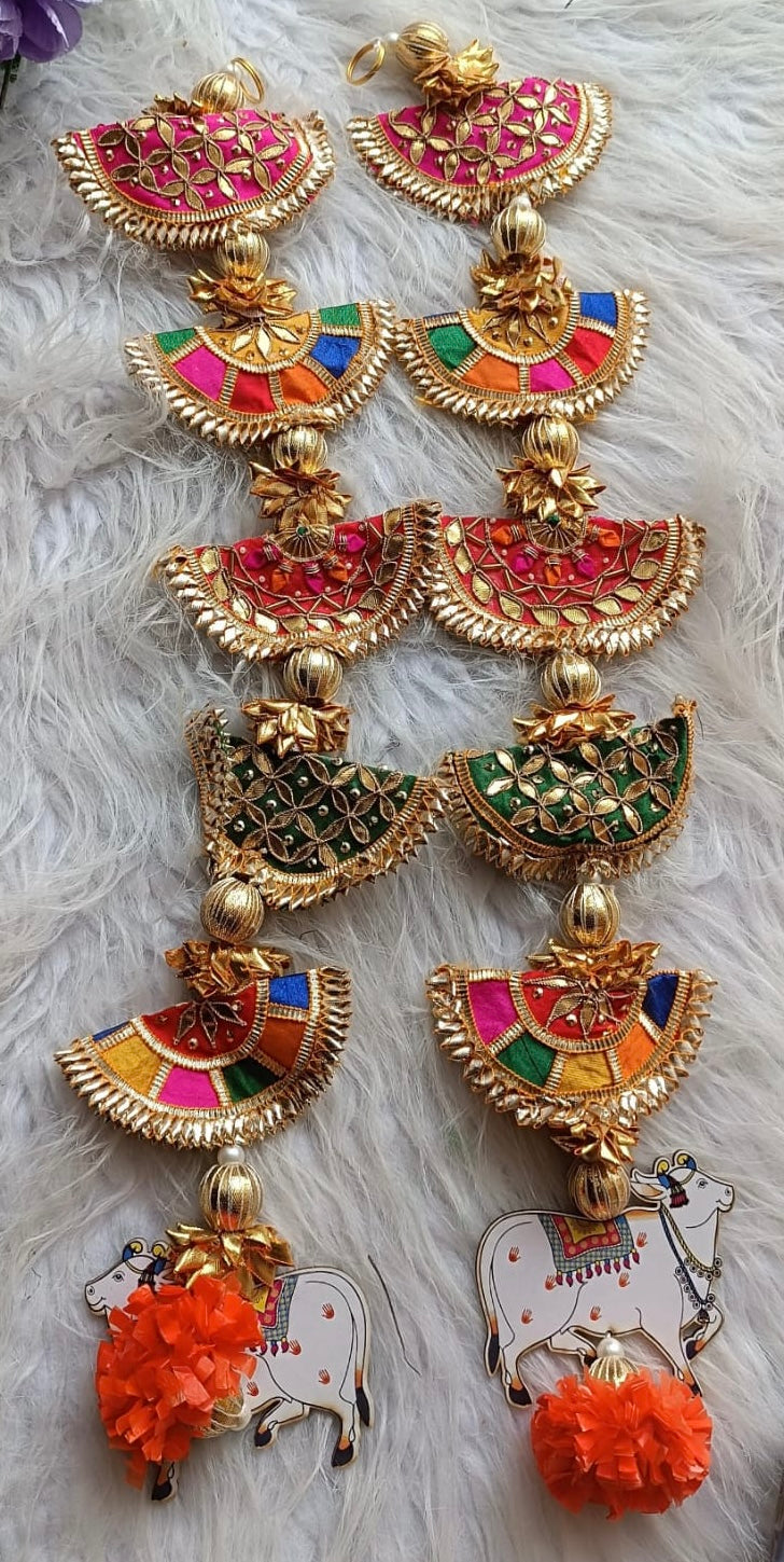 Gau Gauri Blessings - Festive Door Hangings or Toran (Pair)