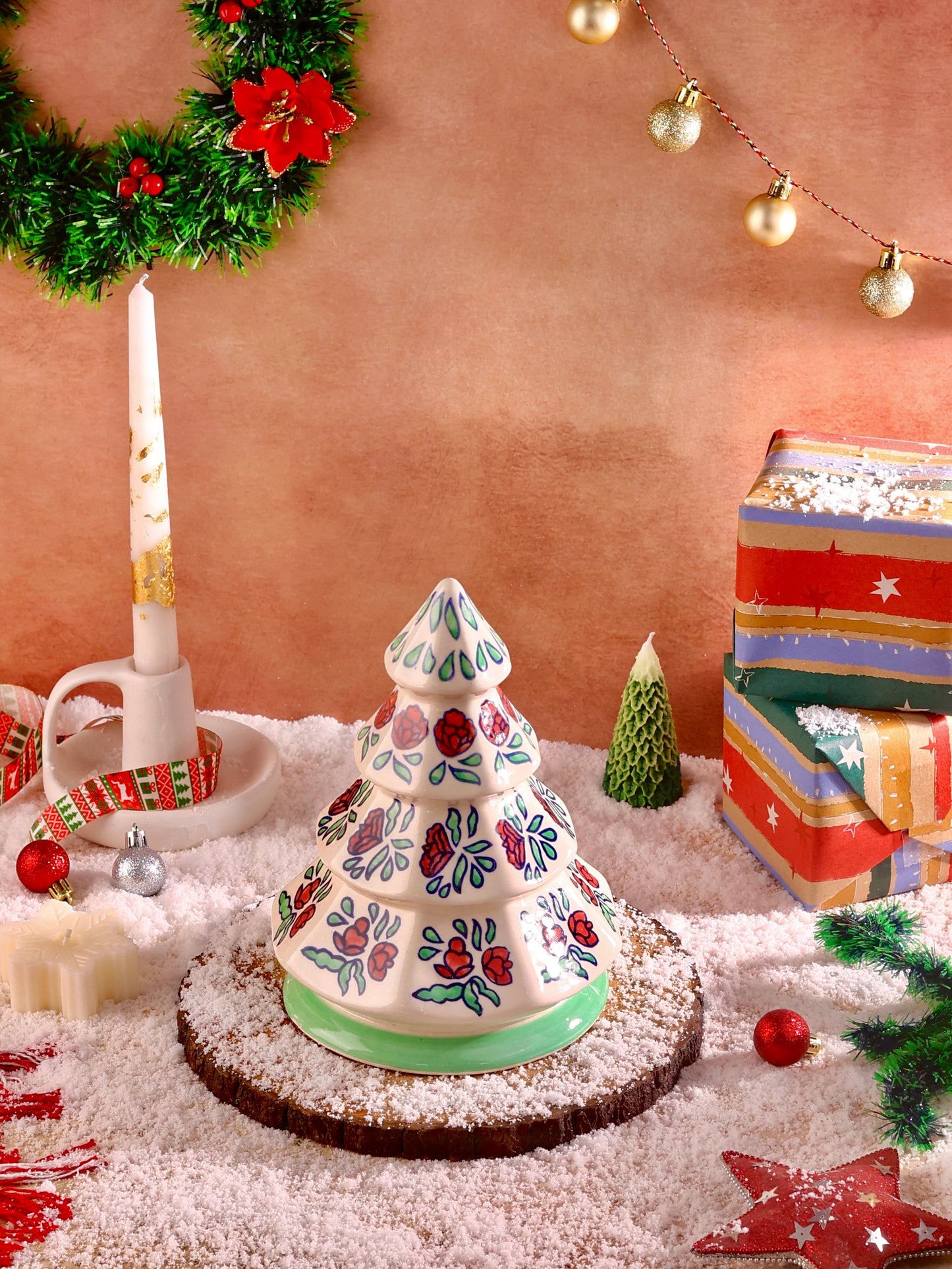 Artisan Alpine Ceramic Christmas Tree