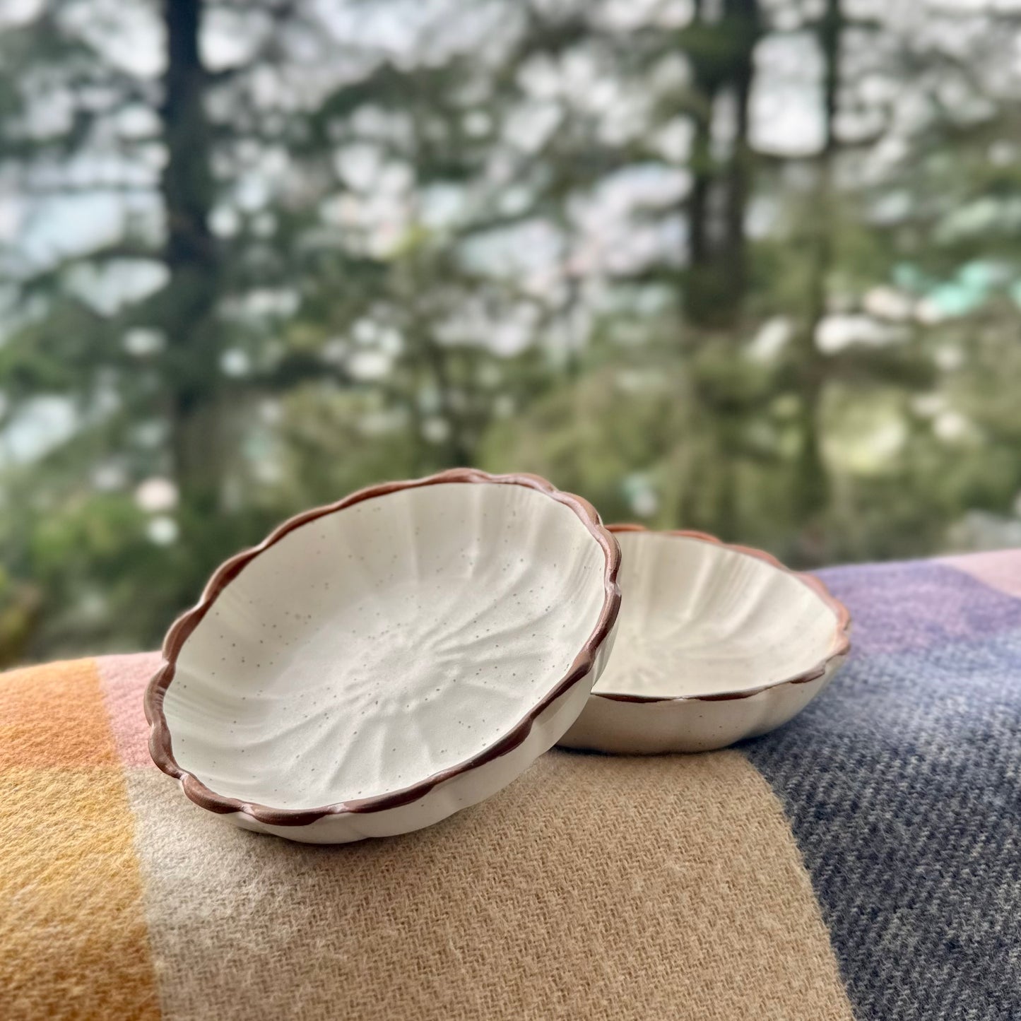 Nira Scalloped Mini Tapas Bowls - Set of 2