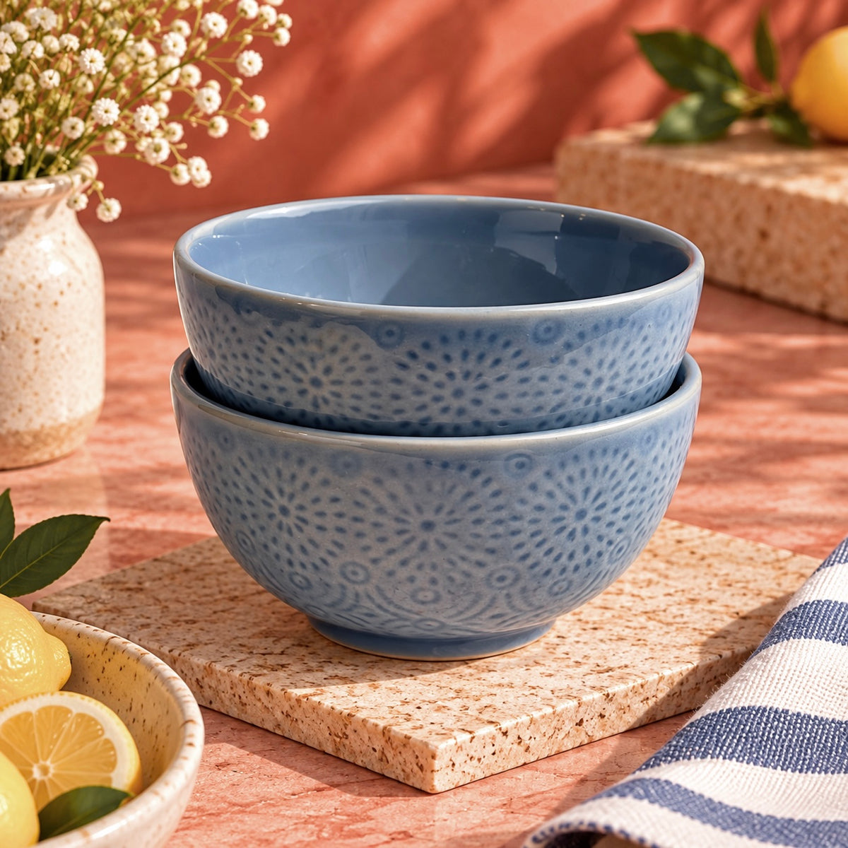 Baarish Blue Meal or Noodle Bowl - Pack of one