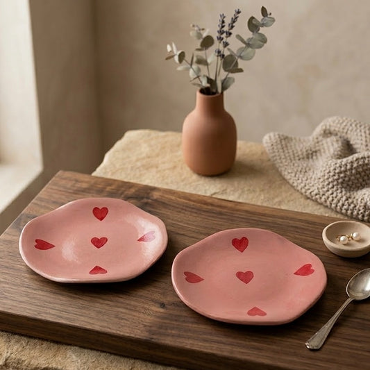 Crush Heart Tapas, Tea or Dessert Plate - Set of 2