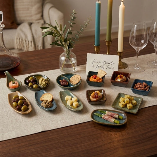 Set of 12 Assorted Tapas Individual Serving Plates and Bowls