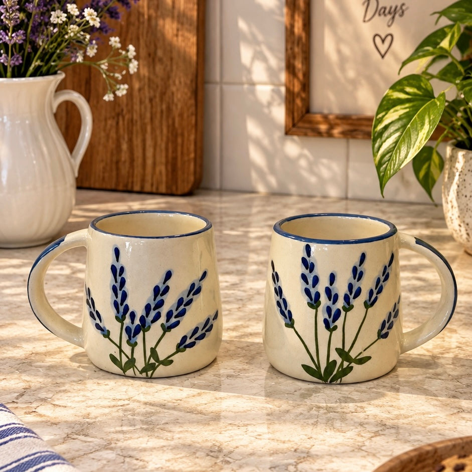 Lavender Fields mug - Set of 2