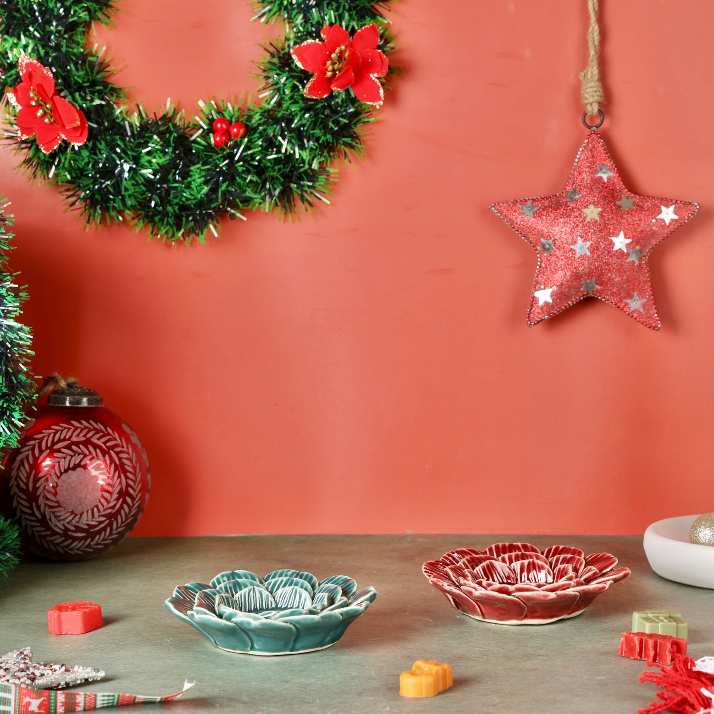 Incense stick or t-light flower holder