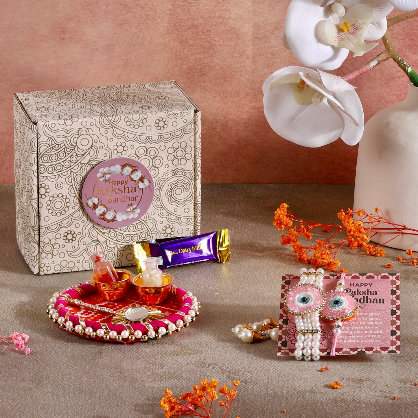 Mini Rakhi Gift Hamper - Eyeconic Bond for Bhaiya Bhabhi