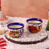 Whimsical Wonderland Handpainted Bowls - Set of 2