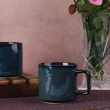 Navy Square Mugs - Set of 2