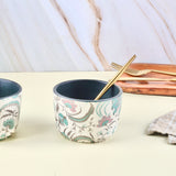 Muted Pastel Phool Bagh Snack Bowl - Set of 2