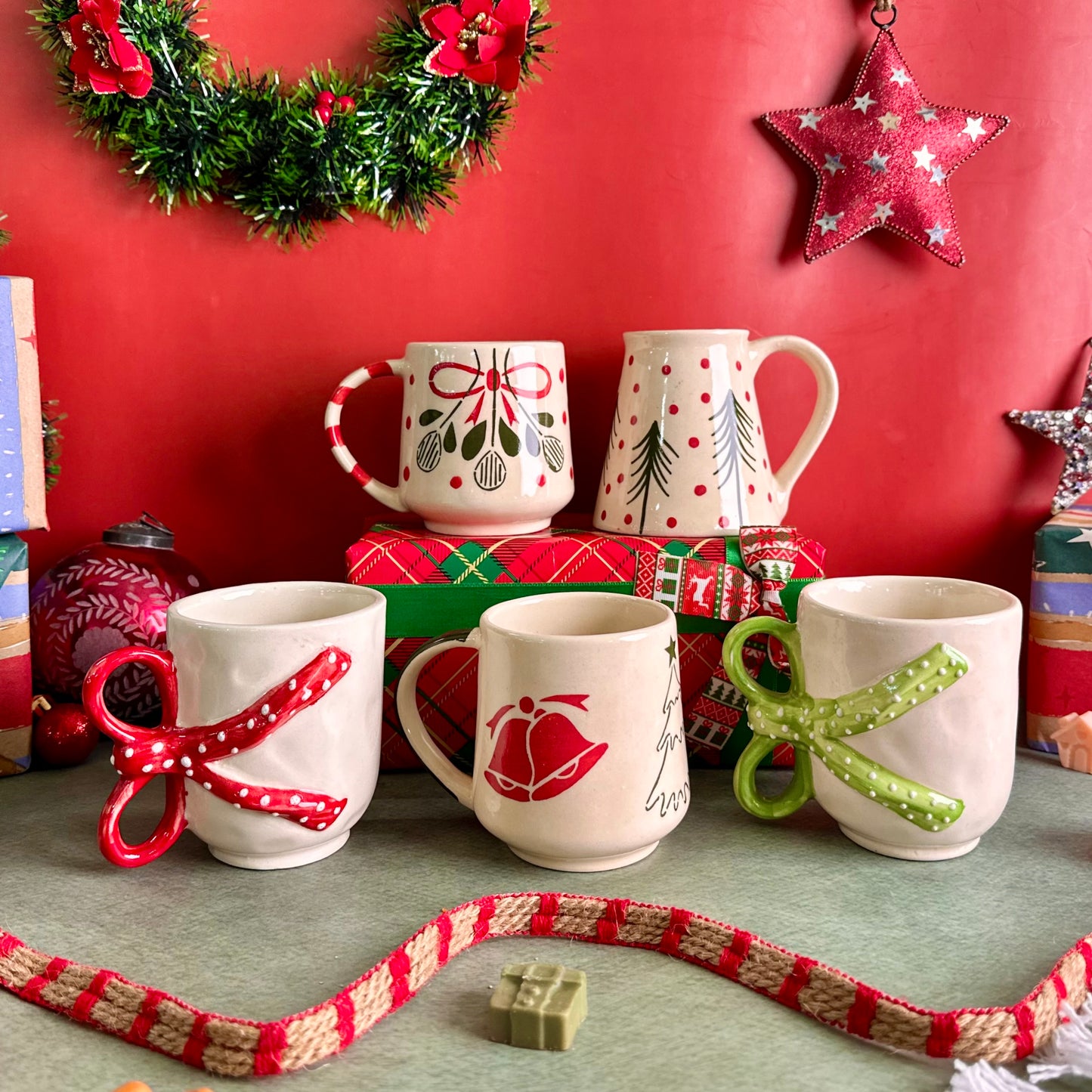 Christmas Collectible Mugs - Set of 5
