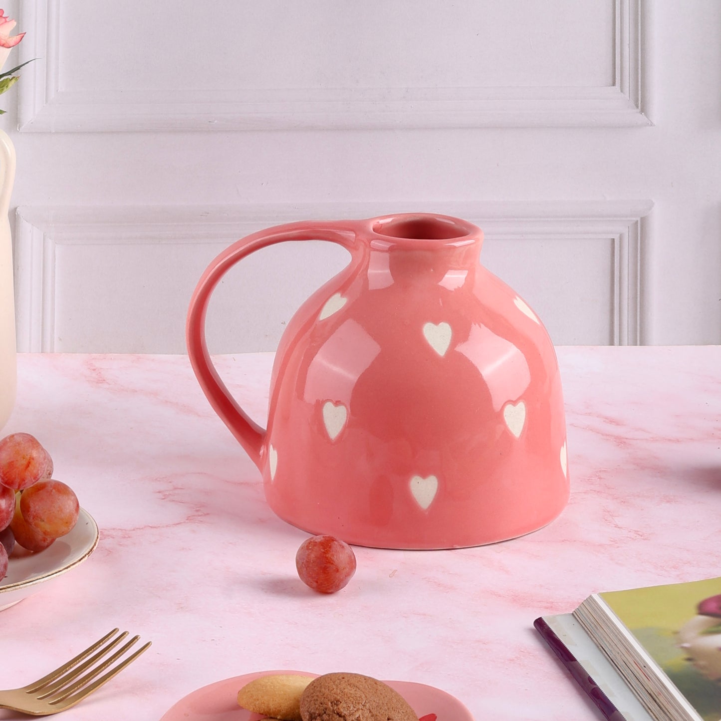 Beating Heart Pink Jug Vase