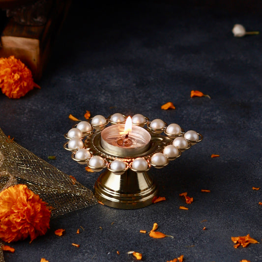 Auspicious Pearl Diya