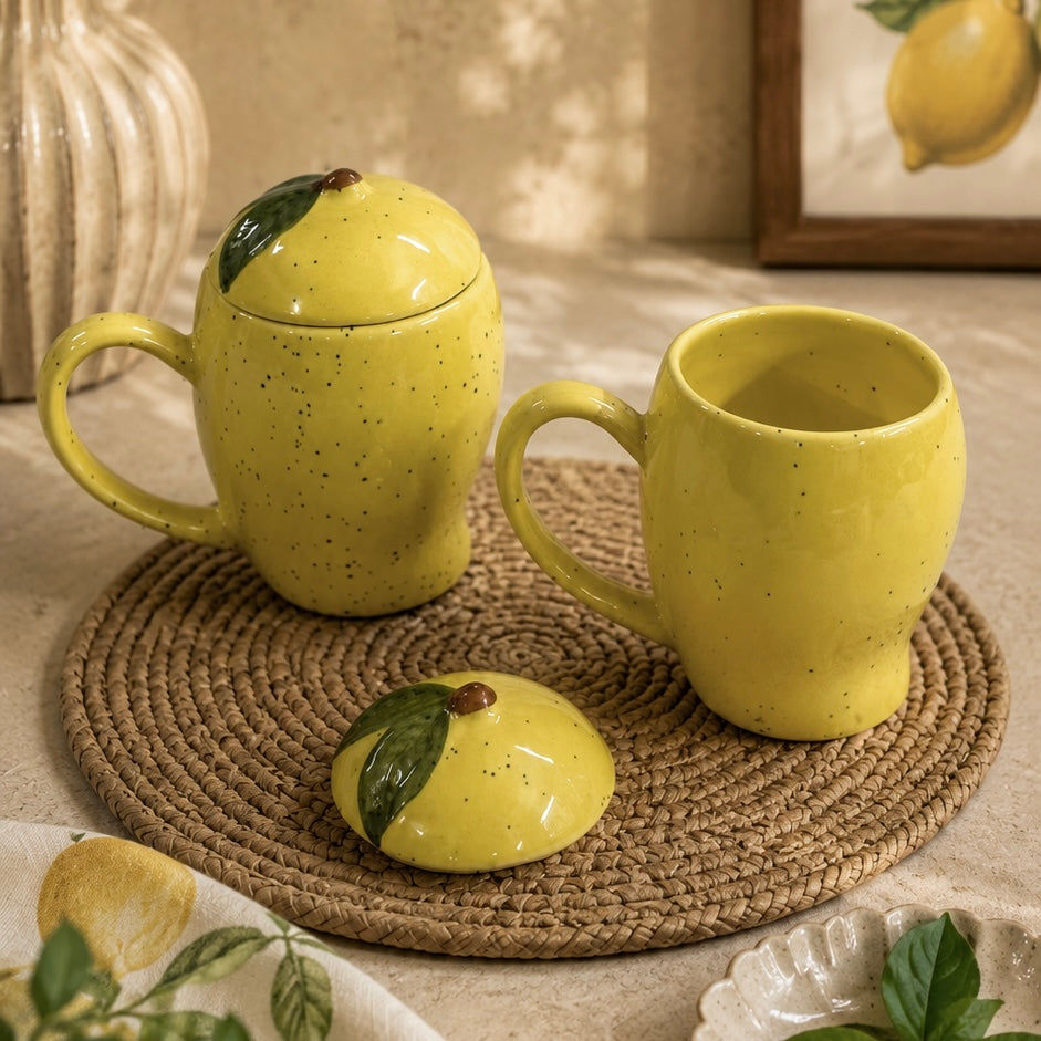 Not so Aam Mug with Lid - Pack of two