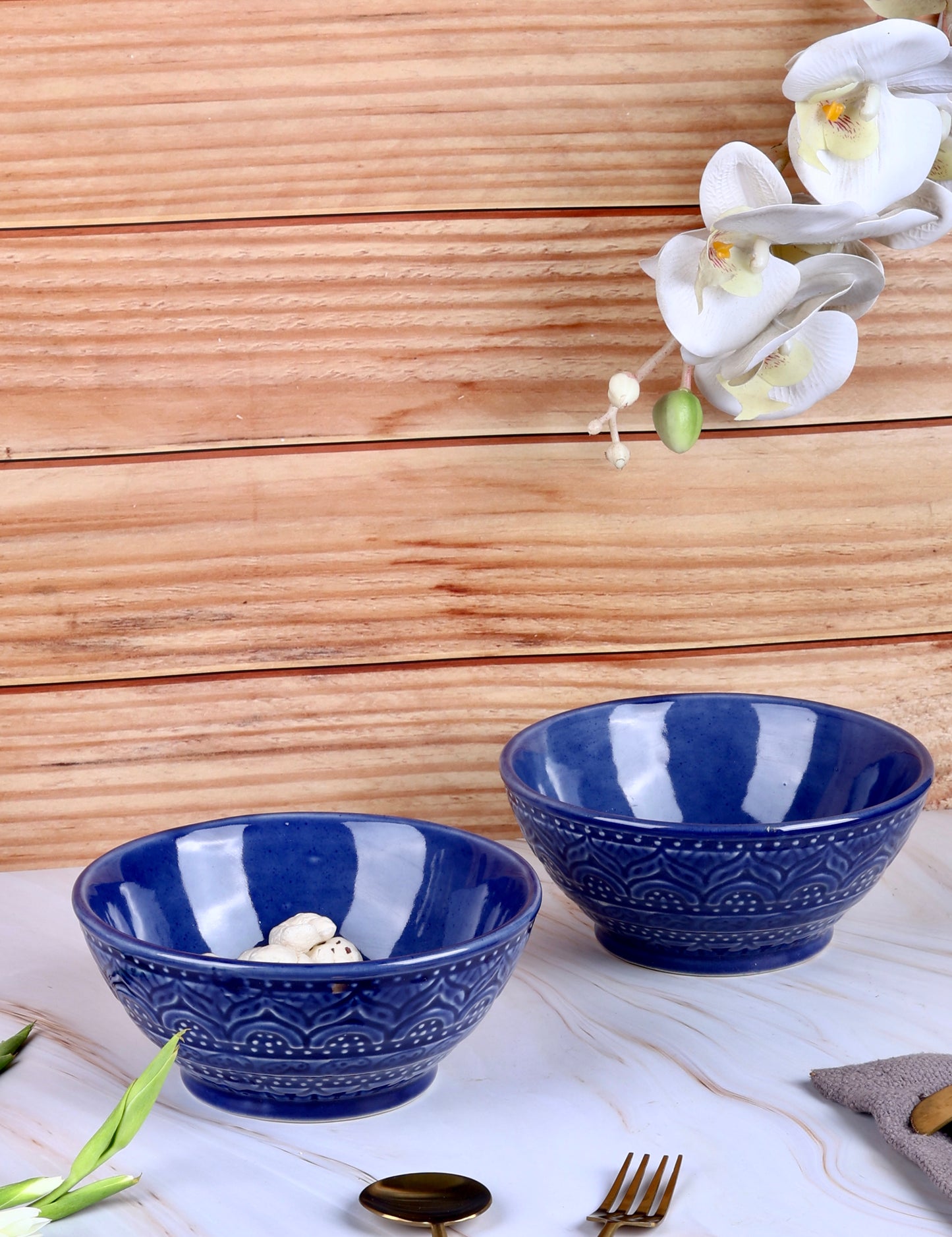 Rooh Blue Serving Bowl