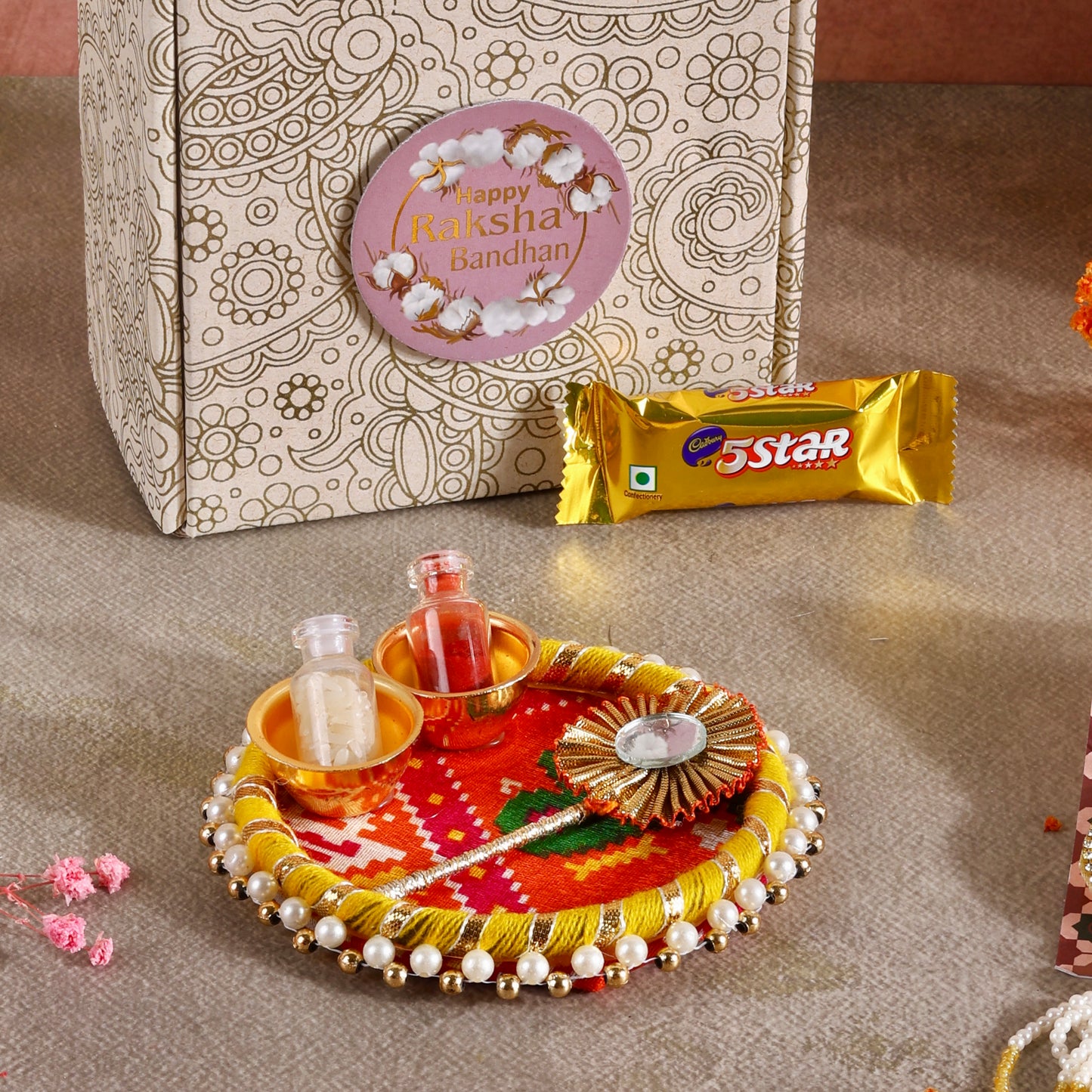 Mini Rakhi Gift Hamper - Sibling Affection for Bhaiya Bhabhi