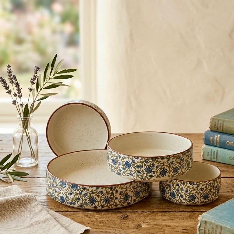 Reeti Bagh Flat Nesting Bowls - Set of 4