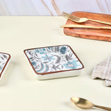 Muted Pastel Phool Bagh Square Plates