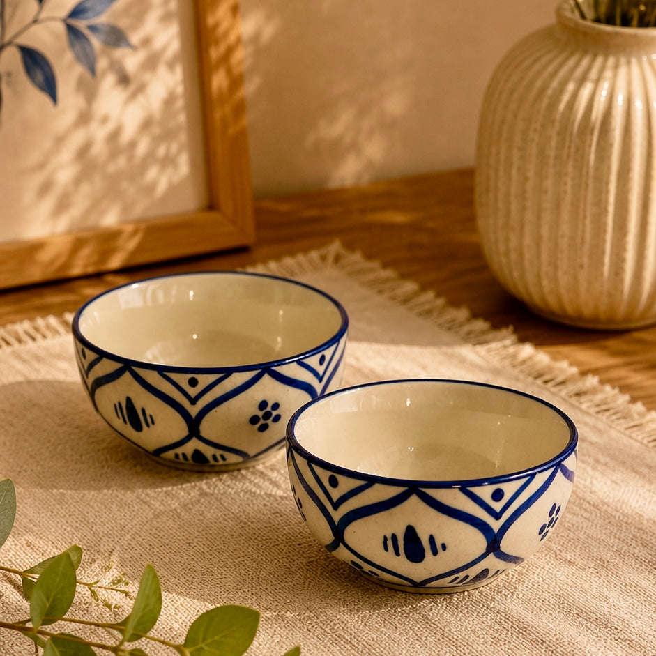 Vanya Handpainted Portion Bowl - Set of 2