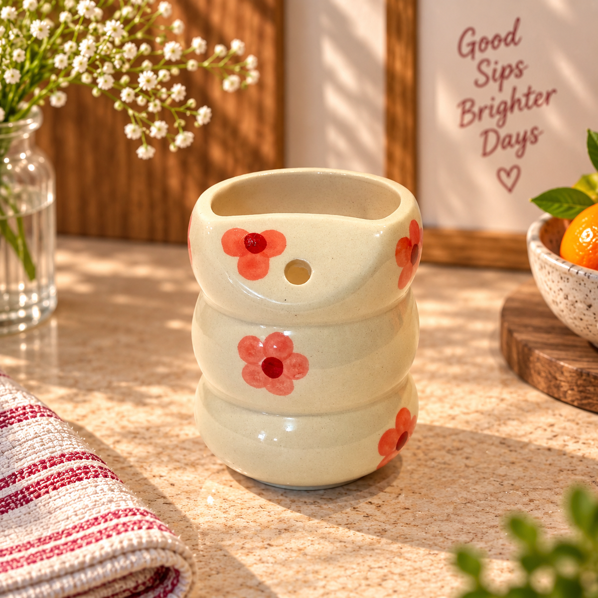 Blossom Ceramic Sipper