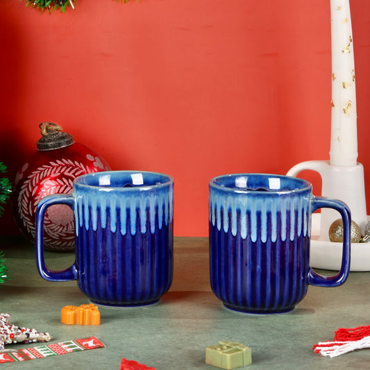 Valerie Studio Pottery Ribbed Mugs - Set of 2