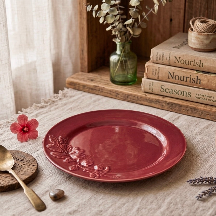 Hibiscus Bloom Large Serving Platter