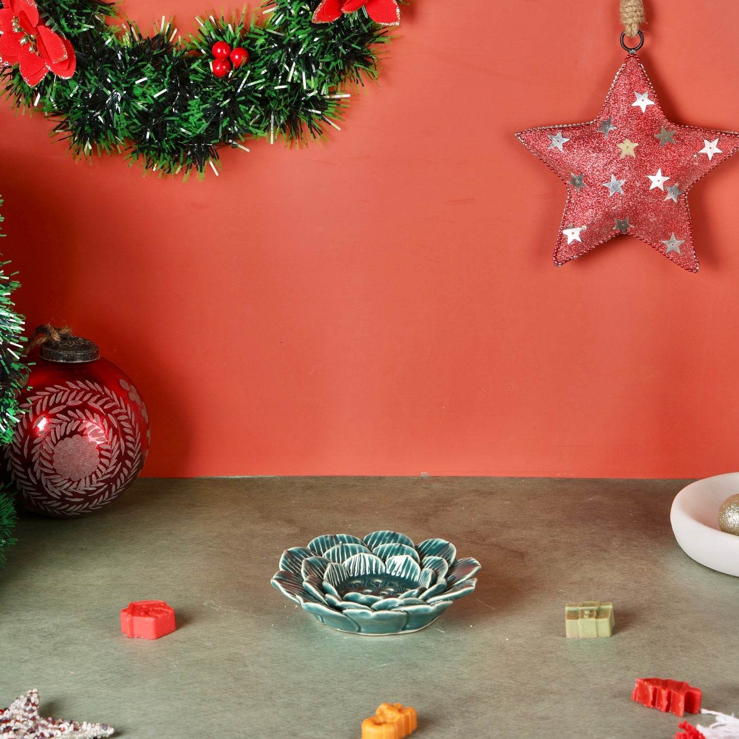 Incense stick or t-light flower holder