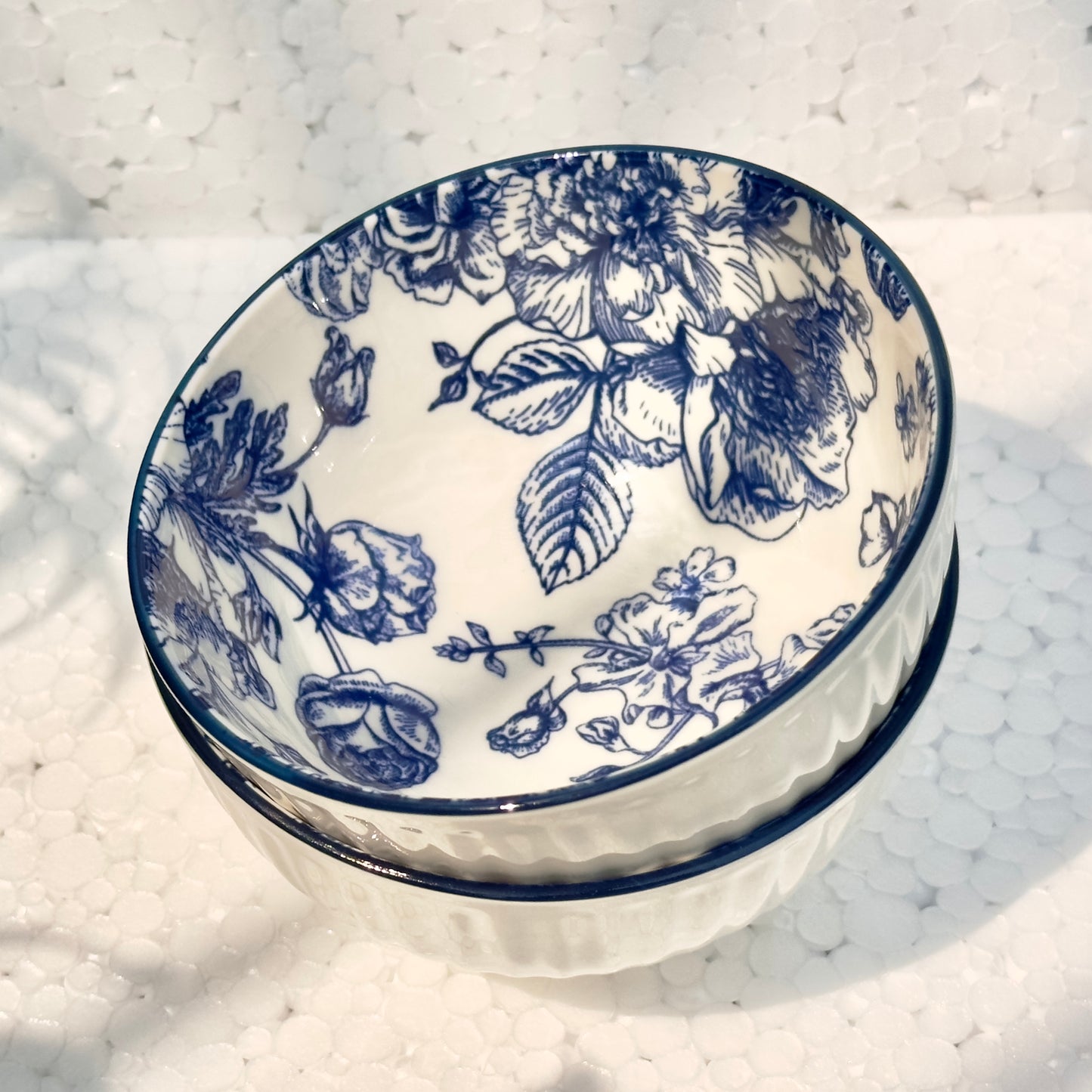 Vintage Garden Soup or Snack Bowl - Pack of 2