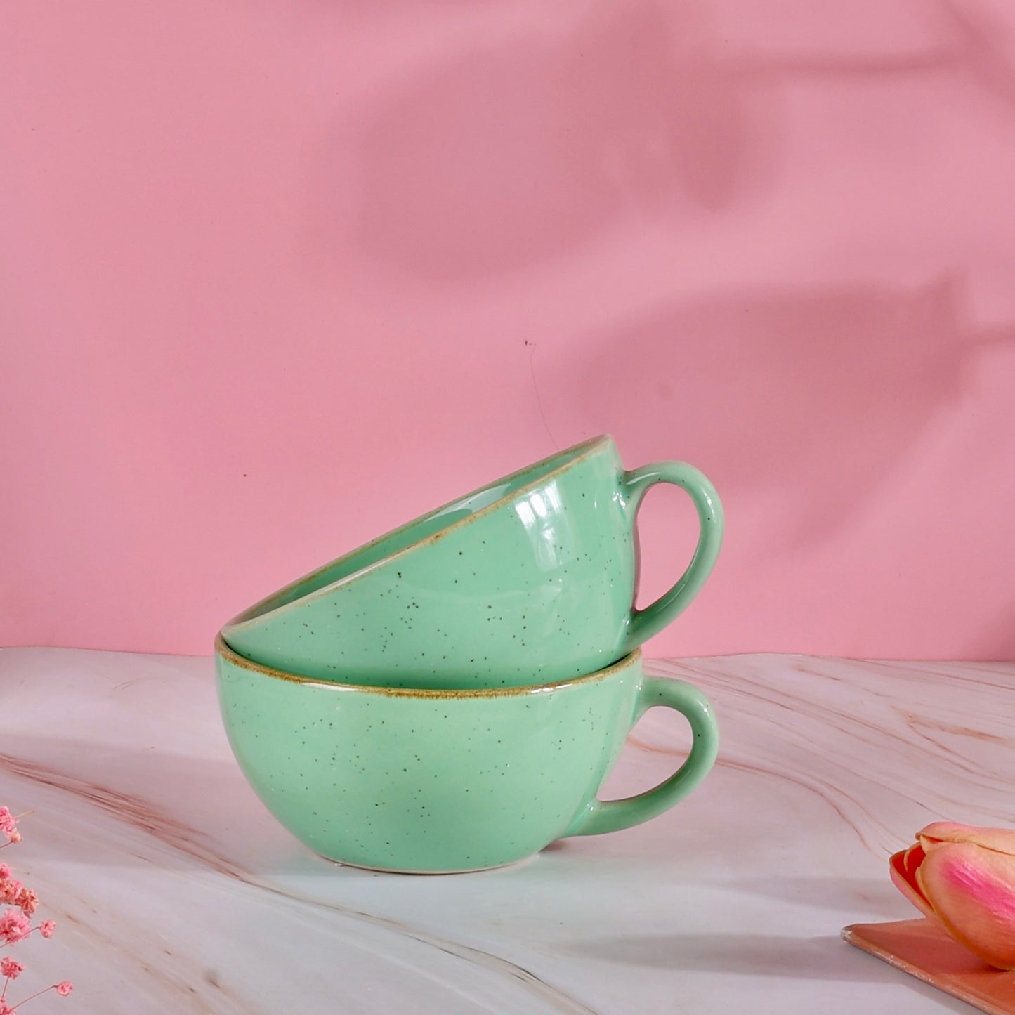 Mint Chic Gigi Wide Cappuccino Mug
