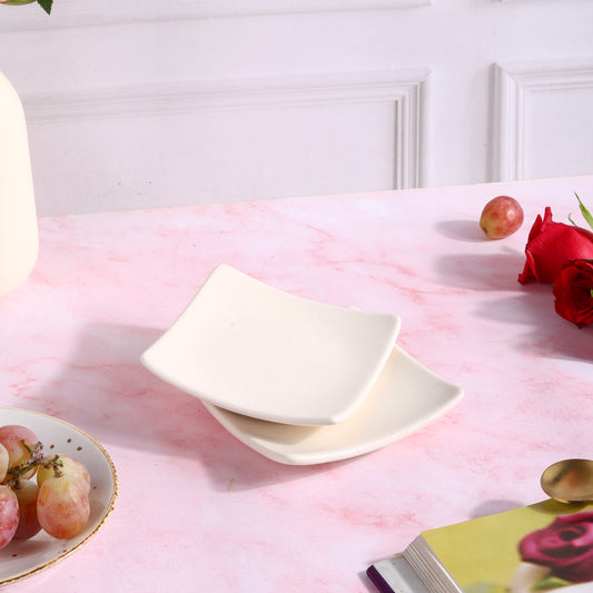 Barkha Square Dessert Plate Small - Set of 2