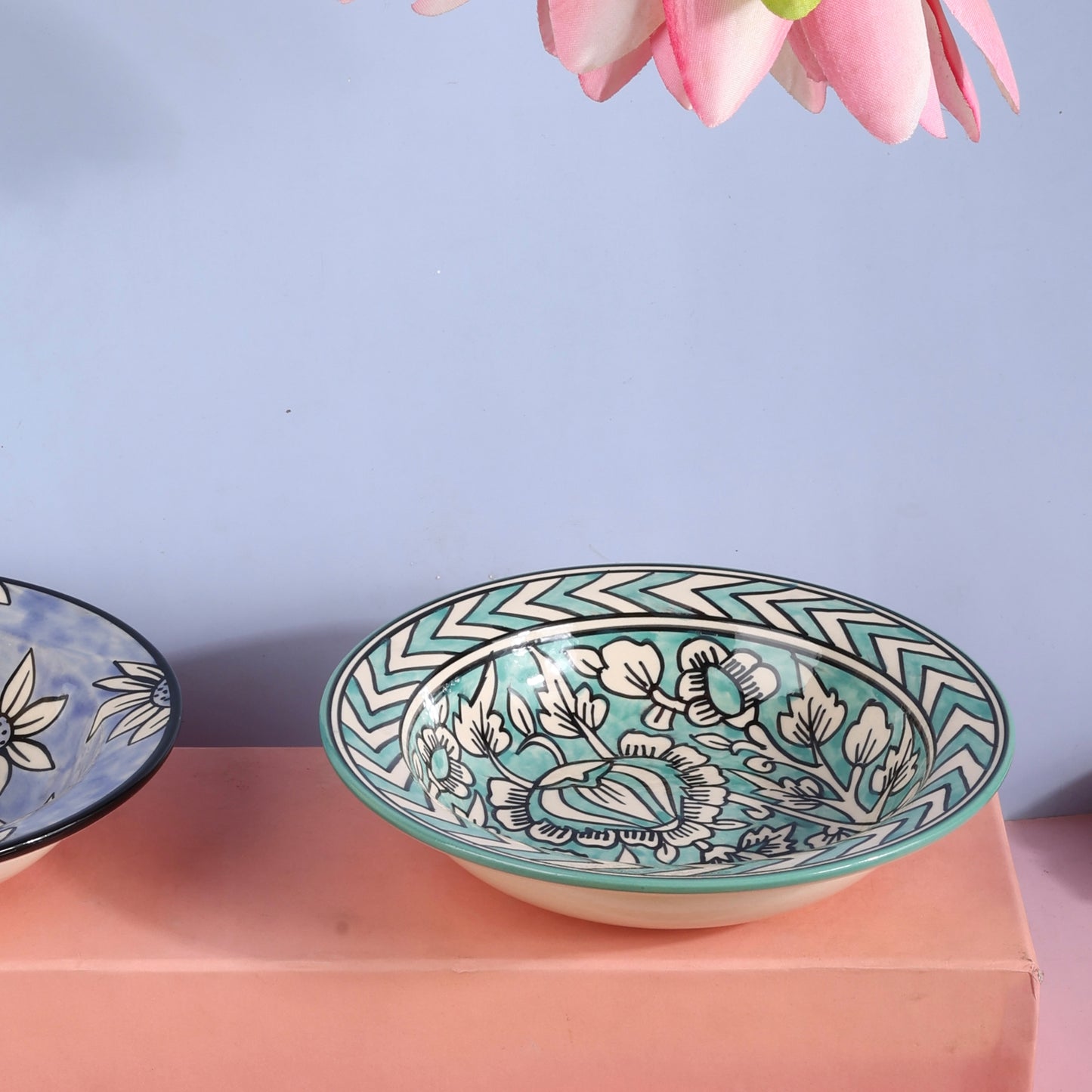 Indrani Handpainted Pasta Plates