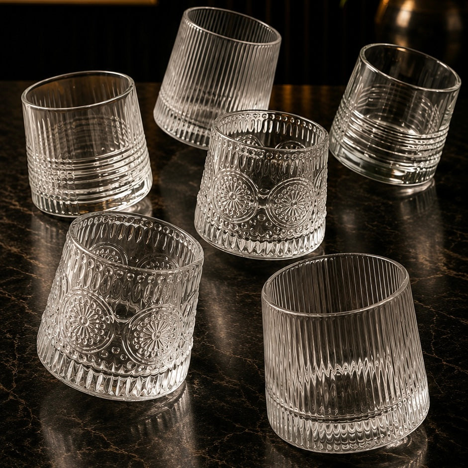 Studio Helena Dancing Glasses for Juices and Whiskey - Set of 6