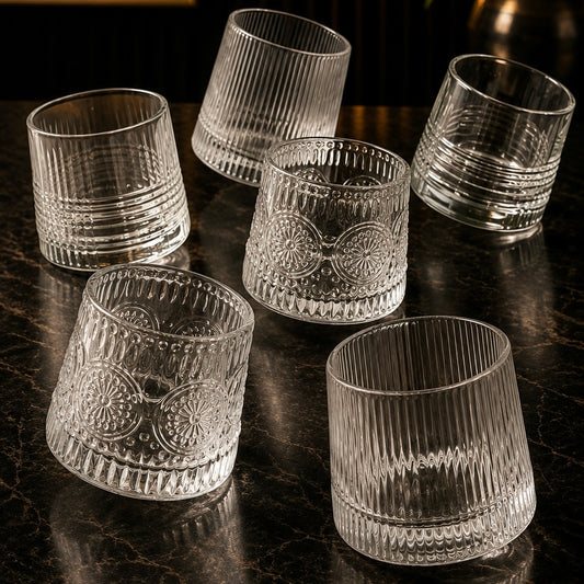 Studio Helena Dancing Glasses for Juices and Whiskey - Set of 6