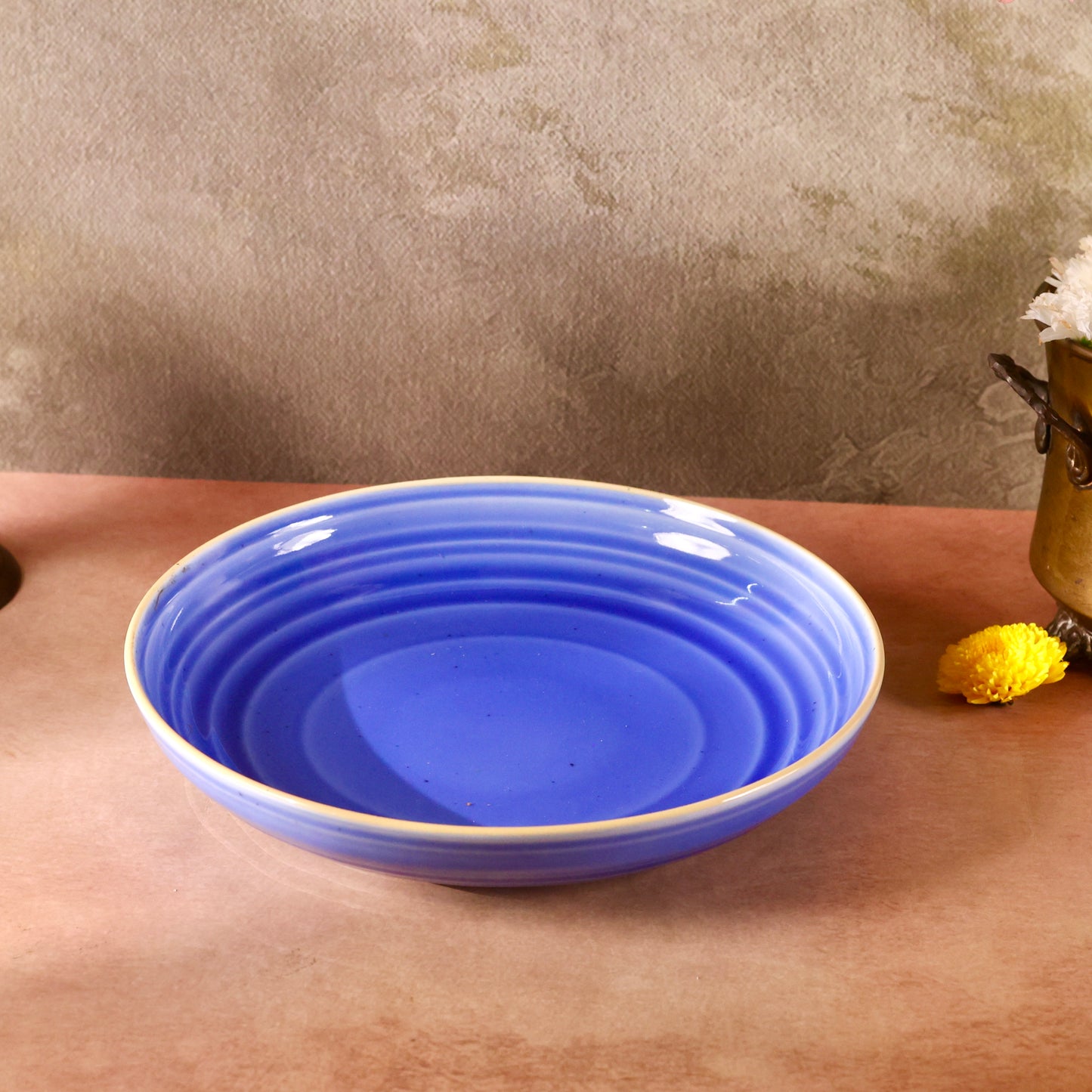 Virasa Spiral Large Shallow Bowl