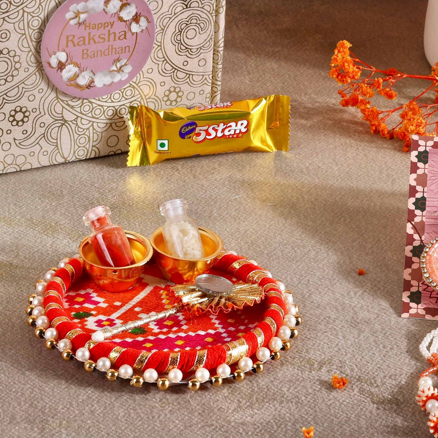 Mini Rakhi Gift Hamper - Sibling Affection for Bhaiya Bhabhi